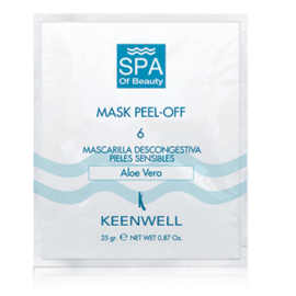 Keenwell SPA of Beauty 6 Peel-Off Decongestant Mask Aloe Vera for Sensitive Skin